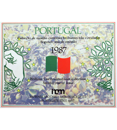Portugal. Official circulation coin set 1987 - 6 pcs