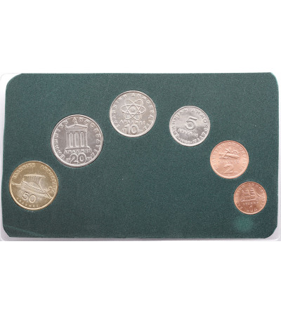 Grecja. Zestaw monet obiegowych 1988, 6 sztuk