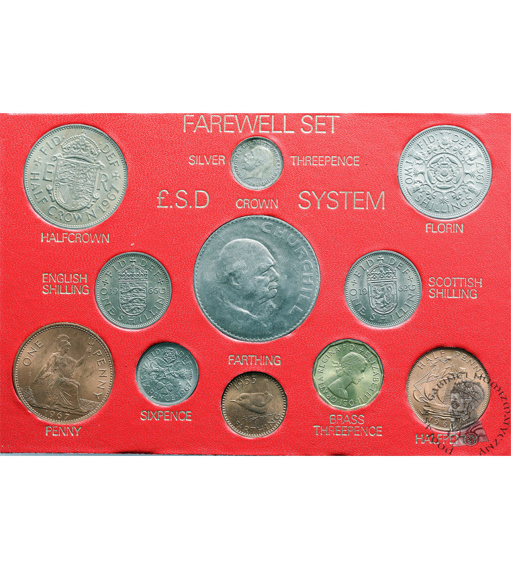 Great Britain, Farewell Coins Set 1967