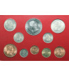 Wielka Brytania, Farewell Set, 10 monet żegnających stary system monetarny w Wielkiej Brytanii