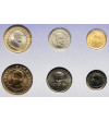 Turcja. Zestaw monet obiegowych 2005- 2007 - 6 sztuk, Seria Europa