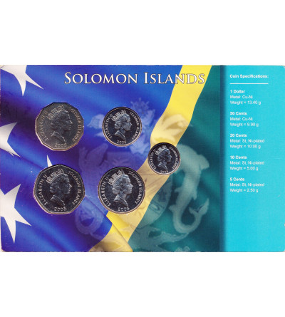 Solomon Islands. Set of circulation coins 2005 - 5 pcs