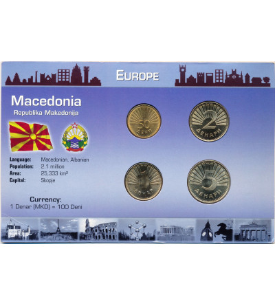 Macedonia. Set of circulation coins 1993 - 4 pcs, Europe series