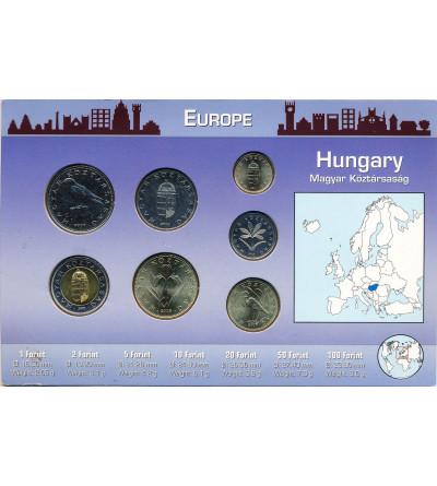Hungary. Set of circulation coins 1998- 2006 - 7 pcs, Europe series