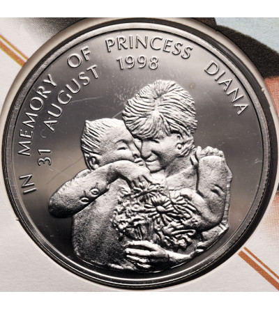 Zambia. 1000 Kwacha 1998, coin dedicated to the memory of Princess Diana (1961 - 1997)