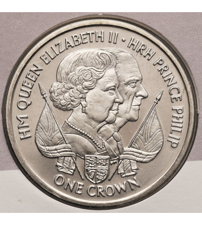 Isle of Man. Official commemorative, Crown 2011 HM Queen Elizabeth II, HRH Prince Philip