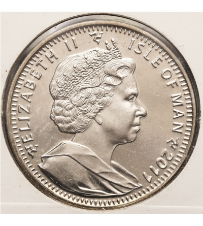 Wyspa Man. Oficjalna pamiątkowa moneta, 1 korona (crown), JKM Królowa Elżbieta II, JKM Książę Filip, 2011