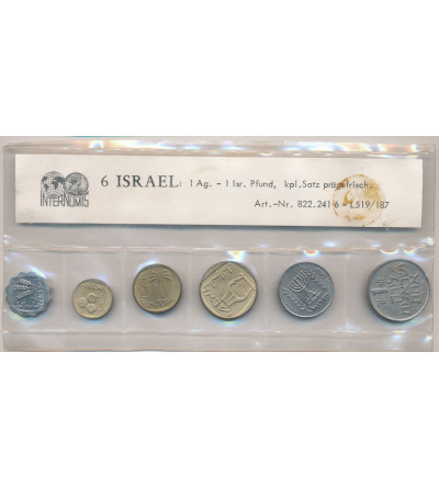 Izrael. Zestaw 6 monet obiegowych