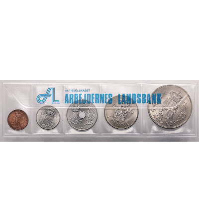 Denmark. Set of 5 circulating coins 1973