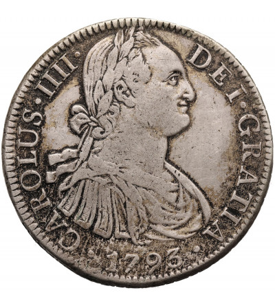 Meksyk, Karol IV 1788-1808. 8 Reali 1793 FM, Mexico City