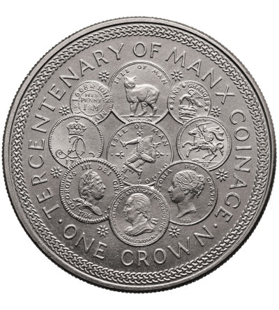 Wyspa Man. 1 Korona 1979, 300. rocznica powstania monet Manx