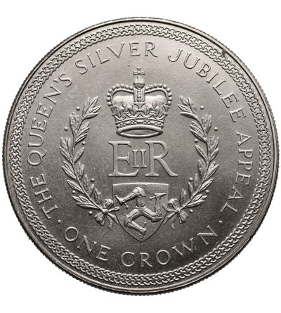 Isle of Man. 1 Crown 1977, the Queen's Silver Jubilee