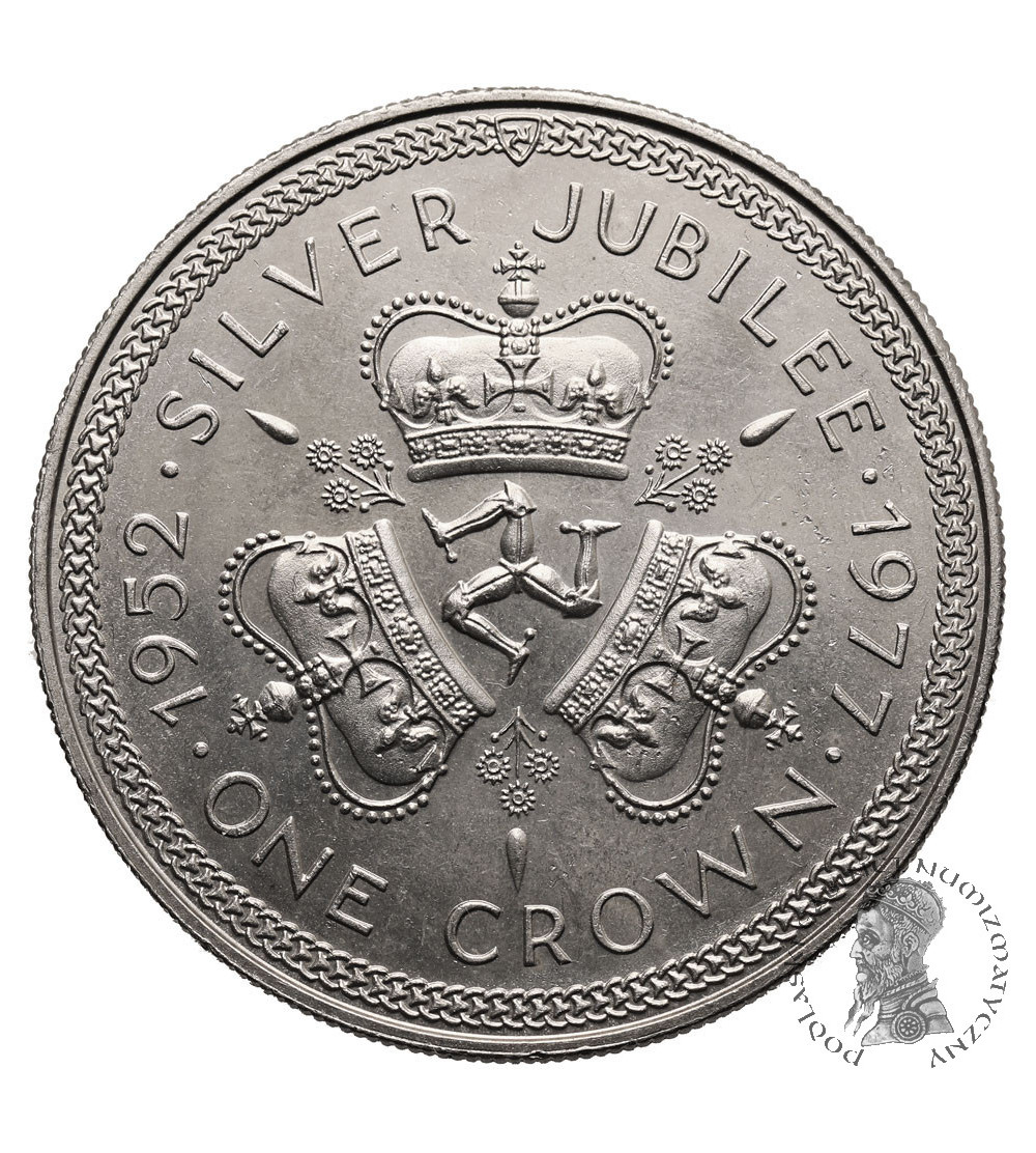 Isle of Man. 1 Crown 1977, Silver Jubilee