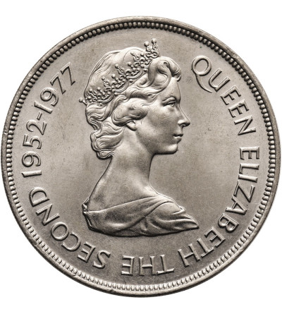 Jersey. 25 pensów 1977, Srebrny Jubileusz Elżbiety II