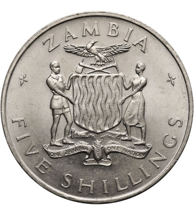 Zambia. 5 szylingów 1965, Pierwsza Rocznica Niepodległości