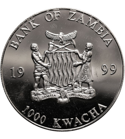 Zambia. 1000 Kwacha 1999, nowa waluta europejska, założyciele europy