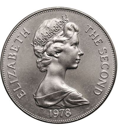 Saint Helena Island. 25 Pence (Crown) 1977, 25th Anniversary of Coronation Elizabeth II