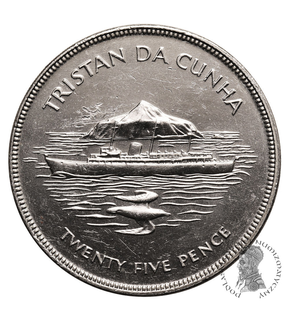 Tristan de Cunha. 25 Pence 1977, Queen's Silver Jubilee