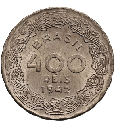 Brazil. 400 Reis 1942, Dr. Getulio Vargas