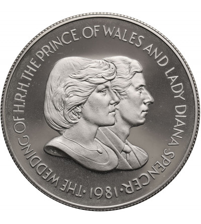 Falkland Islands. 50 Pence 1981, Wedding of Prince Charles and Lady Diana