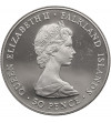 Falkland Islands. 50 Pence 1981, Wedding of Prince Charles and Lady Diana