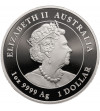 Australia. 1 dolar 2021 P, Chiński Horoskop - Rok Wołu (1 Oz .999) - Proof