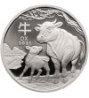 Australia. 1 dolar 2021 P, Chiński Horoskop - Rok Wołu (1 Oz .999) - Proof