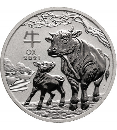 Australia. Dollar 2021 P, Chinese zodiac - Year of the Ox