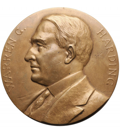 USA. Medal minted by Morgan on the occasion of the death of President Warren G. Harding, 1923