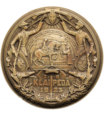 Litwa. Medal 1927, poświęcony piątej rocznicy powstania w Kłajpedzie (Memel), 1923