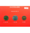 Denmark, Margaret II. Official mint circulating coin set 1989