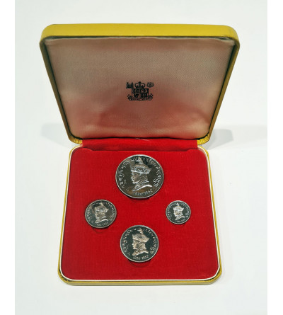 Bhutan. Proof Set 1966, first proof coin set of Bhutan, 40th Anniversary of Jigme Wangchuk's accession 1926-1966