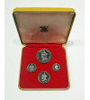Bhutan. Proof Set 1966, first proof coin set of Bhutan, 40th Anniversary of Jigme Wangchuk's accession 1926-1966