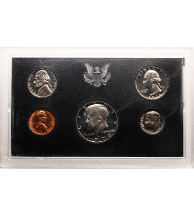 USA. Zestaw monet Proof 1972 S, San Francisco, 5 sztuk