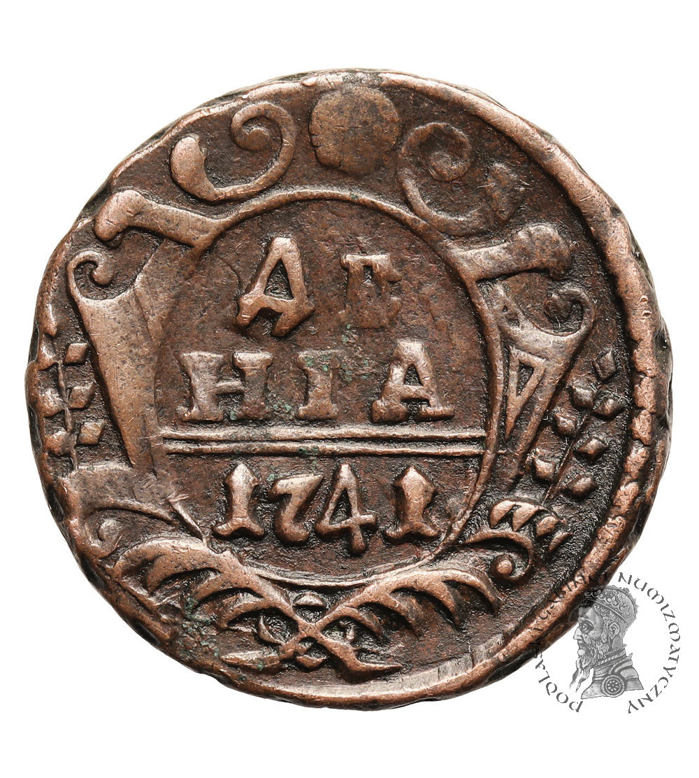 Russia, Ivan IV 1740-1741. Denga (1/2 Kopek) 1741, Moscow