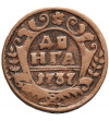 Rosja, Anna 1730-1740. Denga (1/2 kopiejki) 1737, Moskwa
