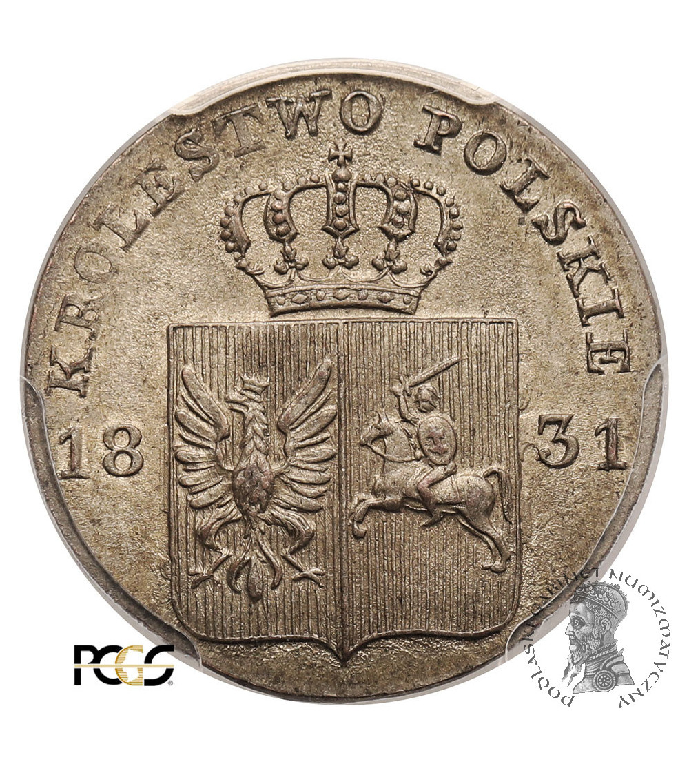 Poland. Revolution 1830-1831. 10 Groszy 1831, Warsaw mint - PCGS MS 64