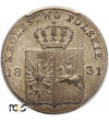 Polska. Powstanie Listopadowe 1830-1831. 10 groszy 1831, Warszawa - PCGS MS 64