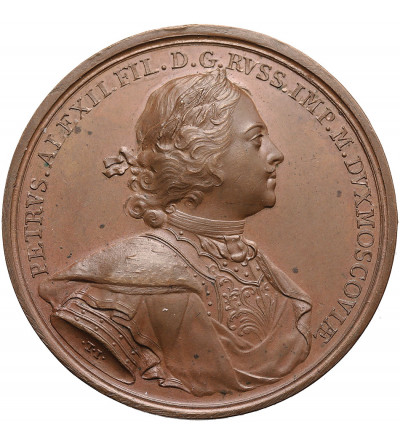 Russia, Peter I the Great 1682-1725. Bronze Medal 1704, commemorating the conquest of Narva