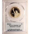 USA. Proof 1 dolar 2010 S, San Francisco, 16. Prezydent Abraham Lincoln - PCGS PR 69 DCAM