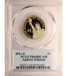 USA. Proof 1 dolar 2011 S, San Francisco, 17. Prezydent Andrew Johnson - PCGS PR 69 DCAM