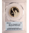 USA. Proof 1 Dollar 2012 S, San Francisco, 23rd President Benjamin Harrison - PCGS PR 69 DCAM