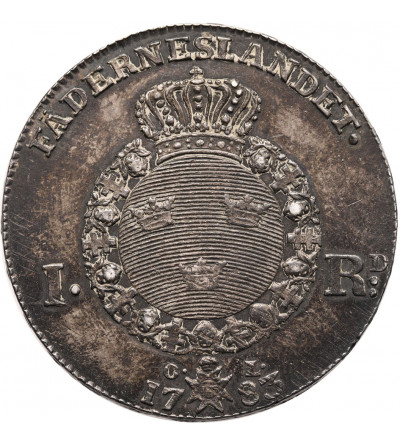 Szwecja, Gustav III 1771-1792. Riksdaler 1783 OL, Stockholm