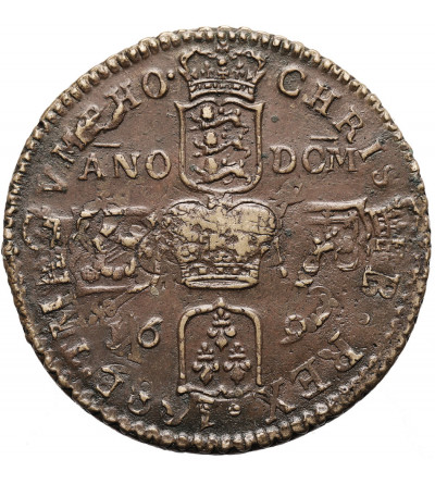 Ireland, Civil War. James II (1685-1691) 1689-1691. Crown (Gunmoney) 1690, Dublin