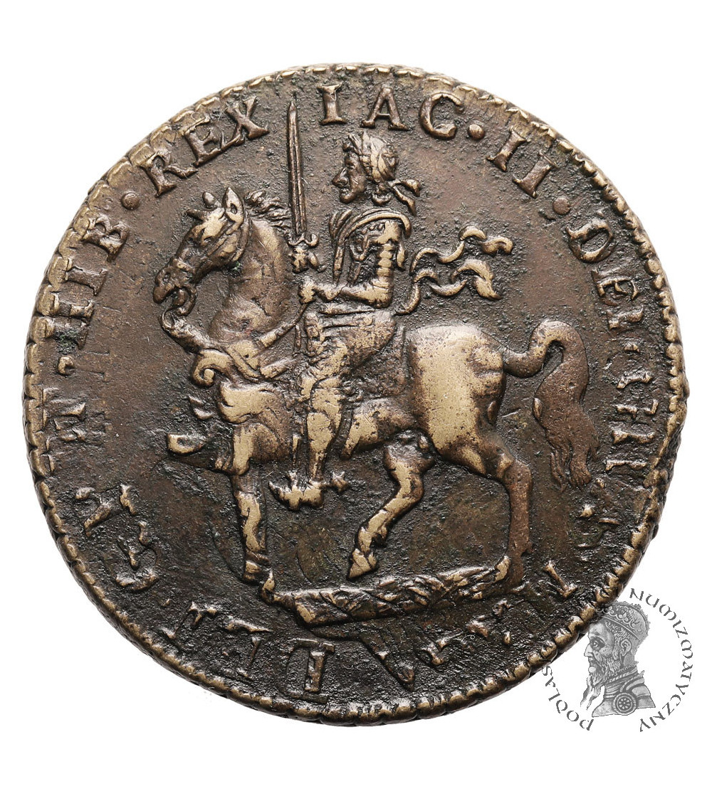Irlandia, wojna domowa. James II (1685-1691) 1689-1691. Crown (Gunmoney) 1690, Dublin