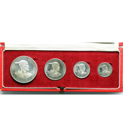 Lesotho. Silver Proof Set: 5, 10, 20, 50 Licente 1966, Commemorative Independence