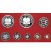 Papua Nowa Gwinea. Pierwszy zestaw monet Proof 1975, Franklin Mint, zwierzęta - 8 sztuk
