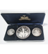Haiti. Silver Proof Set: 5, 10, 25 Gourdes 1967 IC, Tenth Anniversary of the Revolution