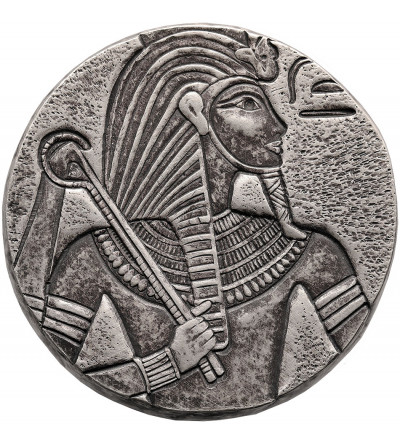 Czad. 3000 Franków 2016, Egyptian Relic Series King Tut (Seria egipskich relikwii - Król Tut), 5 uncji srebra .999