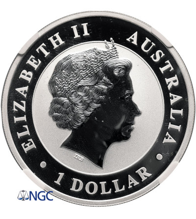 Australia. 1 Dollar 2011 P, Koala, (1 Oz .999 silver) - NGC MS 69